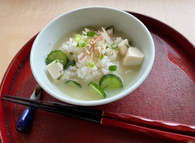 フローラルの季節のご飯『冷や汁』が始まりました！！