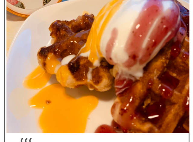 【新メニュー】パンコーナーに‟ベルギーワッフル”を追加！