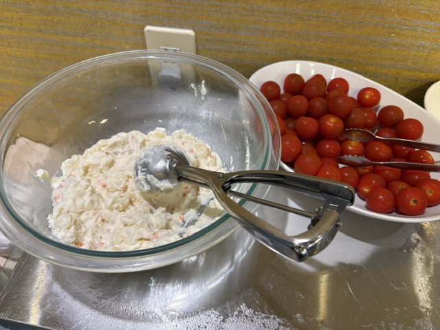 朝食ビュッフェの人気メニュー「ポテトサラダ」